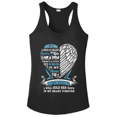 Grandma In Heaven Forever In My Heart In Memory Of Grandma Gift Ladies PosiCharge Competitor Racerback Tank