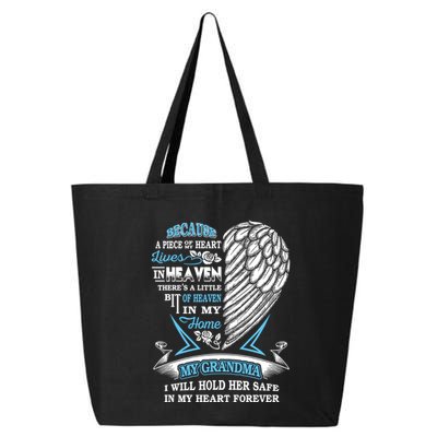 Grandma In Heaven Forever In My Heart In Memory Of Grandma Gift 25L Jumbo Tote