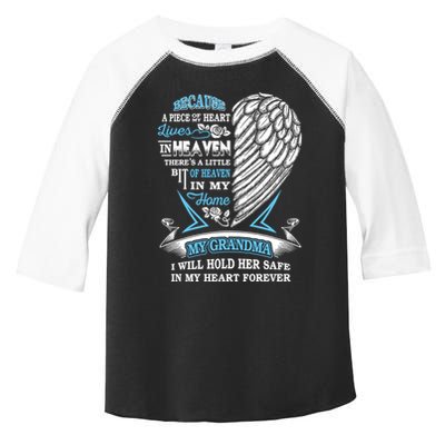 Grandma In Heaven Forever In My Heart In Memory Of Grandma Gift Toddler Fine Jersey T-Shirt