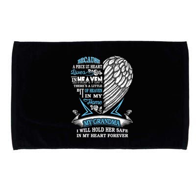 Grandma In Heaven Forever In My Heart In Memory Of Grandma Gift Microfiber Hand Towel
