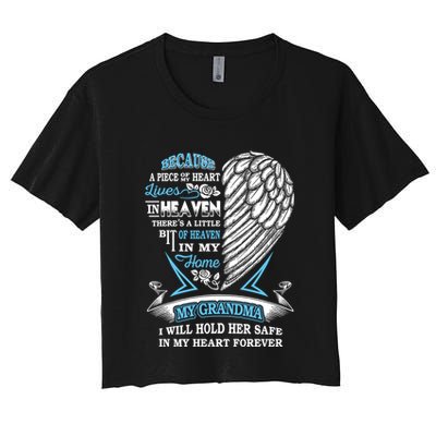 Grandma In Heaven Forever In My Heart In Memory Of Grandma Gift Crop Top