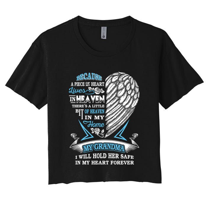 Grandma In Heaven Forever In My Heart In Memory Of Grandma Gift Crop Top