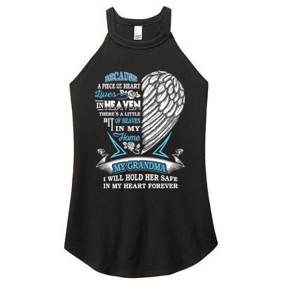 Grandma In Heaven Forever In My Heart In Memory Of Grandma Gift Women's Perfect Tri Rocker Tank