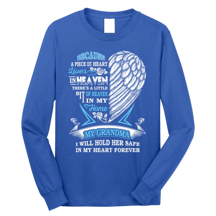 Grandma In Heaven Forever In My Heart In Memory Of Grandma Gift Long Sleeve Shirt
