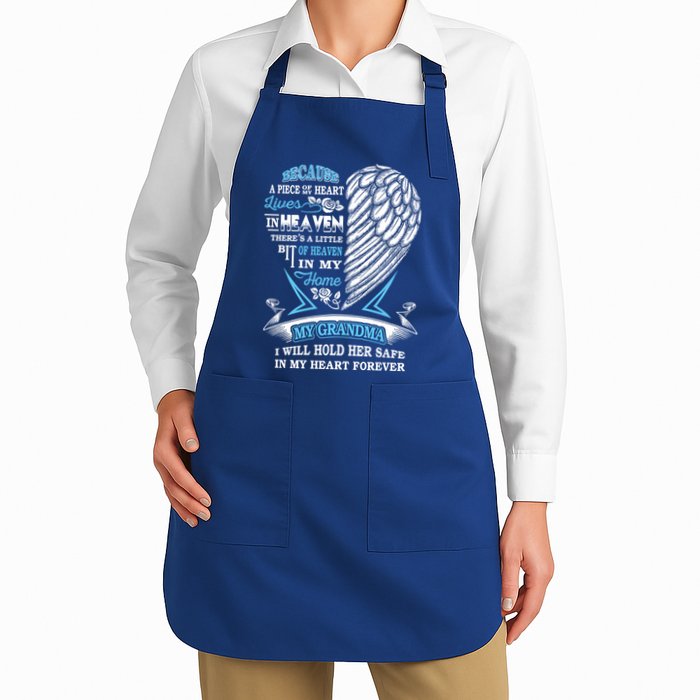 Grandma In Heaven Forever In My Heart In Memory Of Grandma Gift Apron