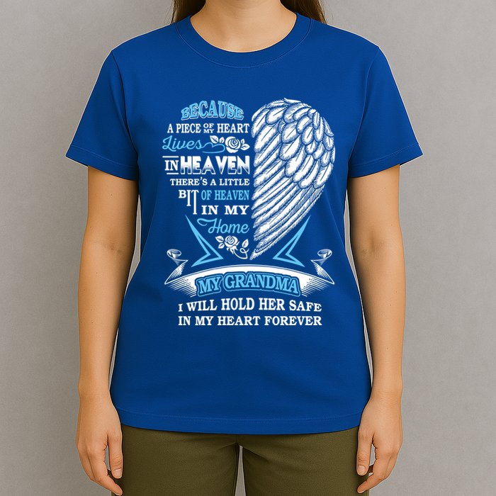 Grandma In Heaven Forever In My Heart In Memory Of Grandma Gift T-Shirt