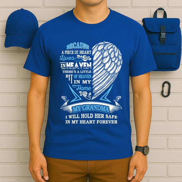 Grandma In Heaven Forever In My Heart In Memory Of Grandma Gift T-Shirt