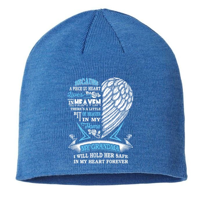 Grandma In Heaven Forever In My Heart In Memory Of Grandma Gift Sustainable Beanie