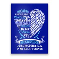 Grandma In Heaven Forever In My Heart In Memory Of Grandma Gift Poster