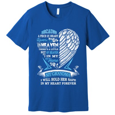Grandma In Heaven Forever In My Heart In Memory Of Grandma Gift Premium T-Shirt