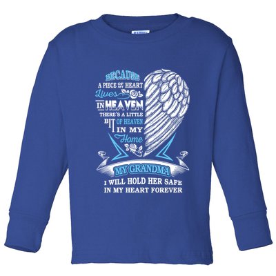 Grandma In Heaven Forever In My Heart In Memory Of Grandma Gift Toddler Long Sleeve Shirt