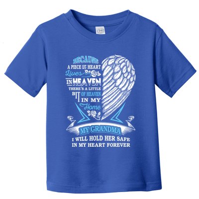 Grandma In Heaven Forever In My Heart In Memory Of Grandma Gift Toddler T-Shirt