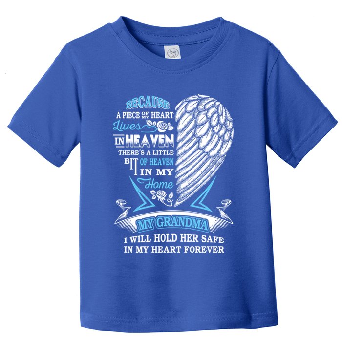 Grandma In Heaven Forever In My Heart In Memory Of Grandma Gift Toddler T-Shirt