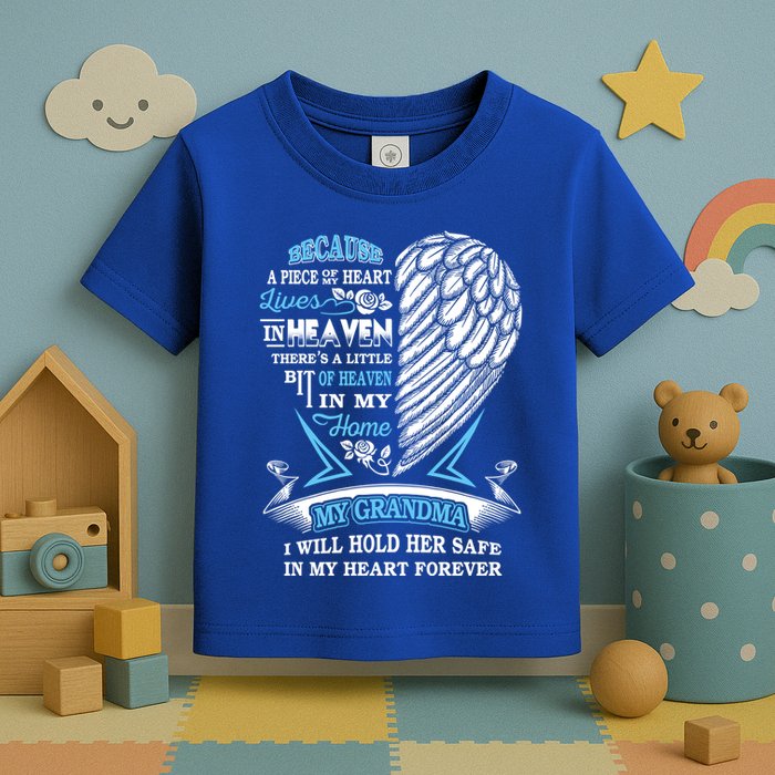 Grandma In Heaven Forever In My Heart In Memory Of Grandma Gift Toddler T-Shirt