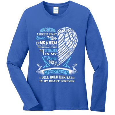 Grandma In Heaven Forever In My Heart In Memory Of Grandma Gift Ladies Long Sleeve Shirt