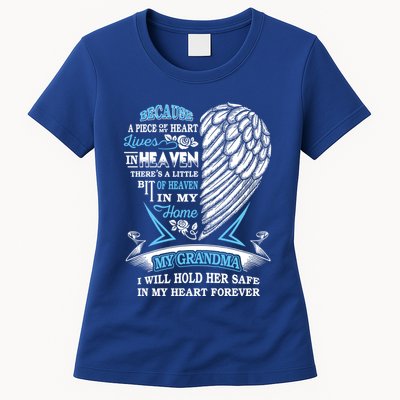 Grandma In Heaven Forever In My Heart In Memory Of Grandma Gift Womens T-Shirt