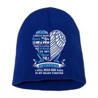 Grandma In Heaven Forever In My Heart In Memory Of Grandma Gift Short Acrylic Beanie
