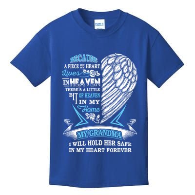 Grandma In Heaven Forever In My Heart In Memory Of Grandma Gift Kids T-Shirt