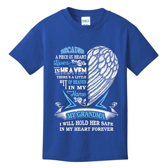 Grandma In Heaven Forever In My Heart In Memory Of Grandma Gift Kids T-Shirt