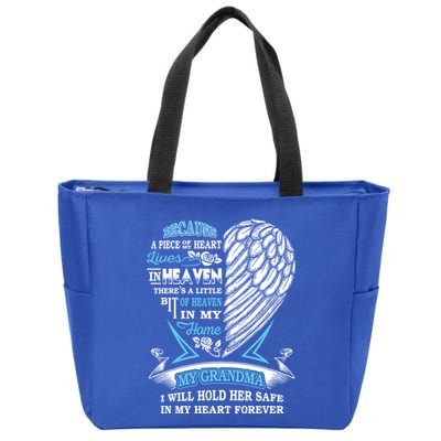 Grandma In Heaven Forever In My Heart In Memory Of Grandma Gift Zip Tote Bag