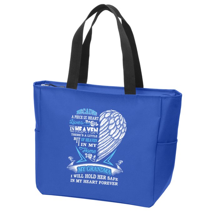 Grandma In Heaven Forever In My Heart In Memory Of Grandma Gift Zip Tote Bag