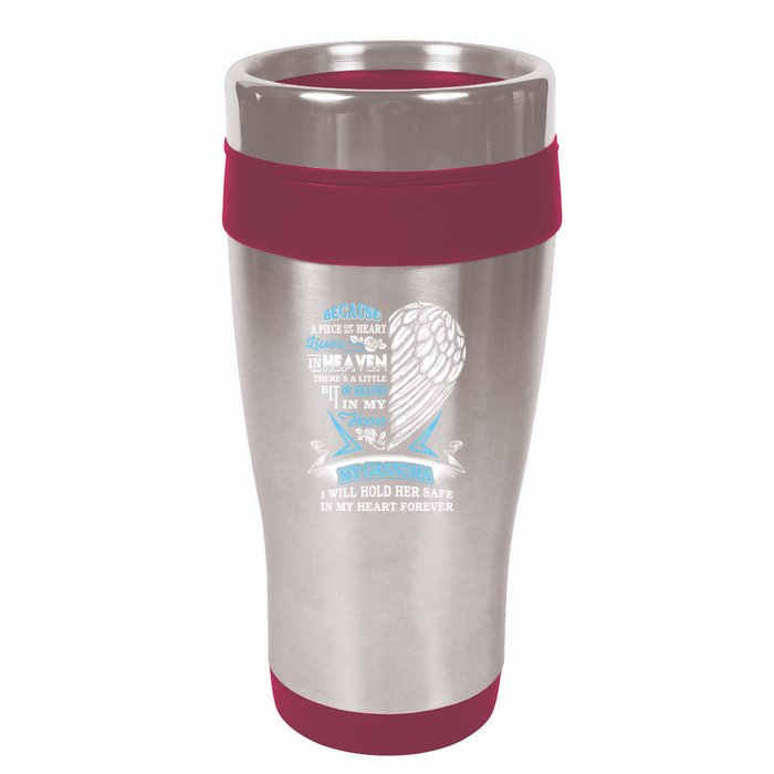 Grandma In Heaven Forever In My Heart In Memory Of Grandma Gift 16oz Travel Tumbler
