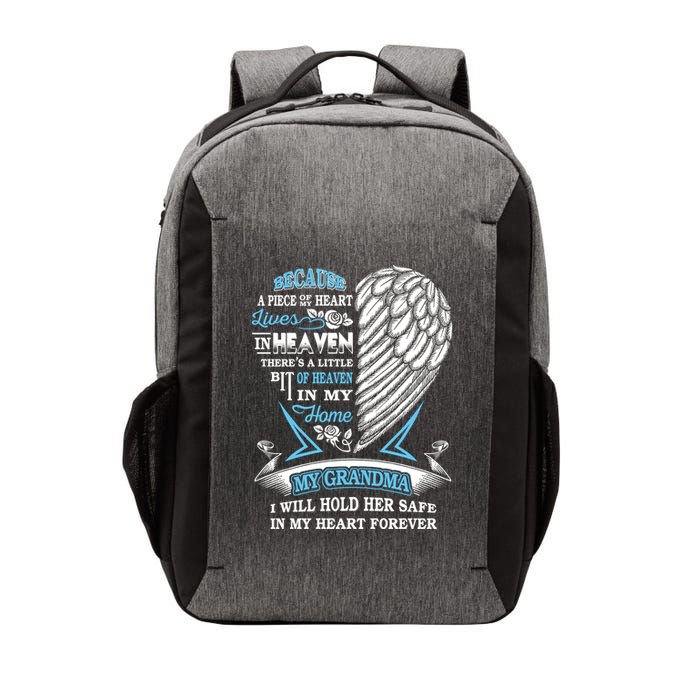 Grandma In Heaven Forever In My Heart In Memory Of Grandma Gift Vector Backpack