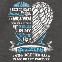 Grandma In Heaven Forever In My Heart In Memory Of Grandma Gift Vector Backpack