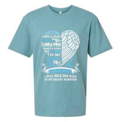 Grandma In Heaven Forever In My Heart In Memory Of Grandma Gift Sueded Cloud Jersey T-Shirt