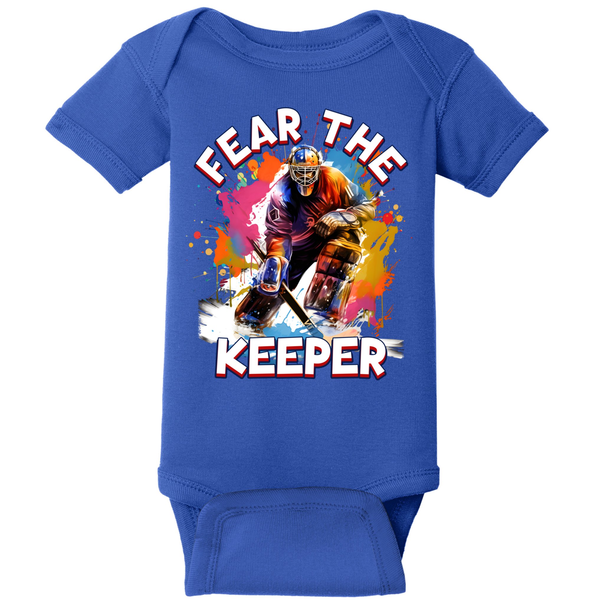 Goalie Ice Hockey Goalkeeper Sport Goaltender Keeper Team Gift Baby Bodysuit