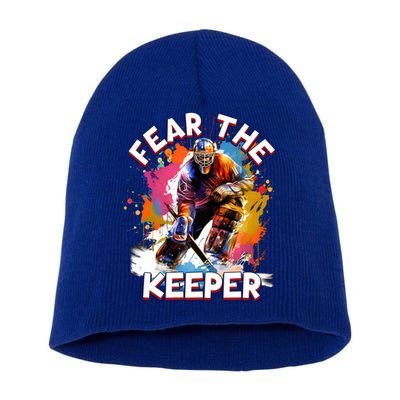Goalie Ice Hockey Goalkeeper Sport Goaltender Keeper Team Gift Short Acrylic Beanie