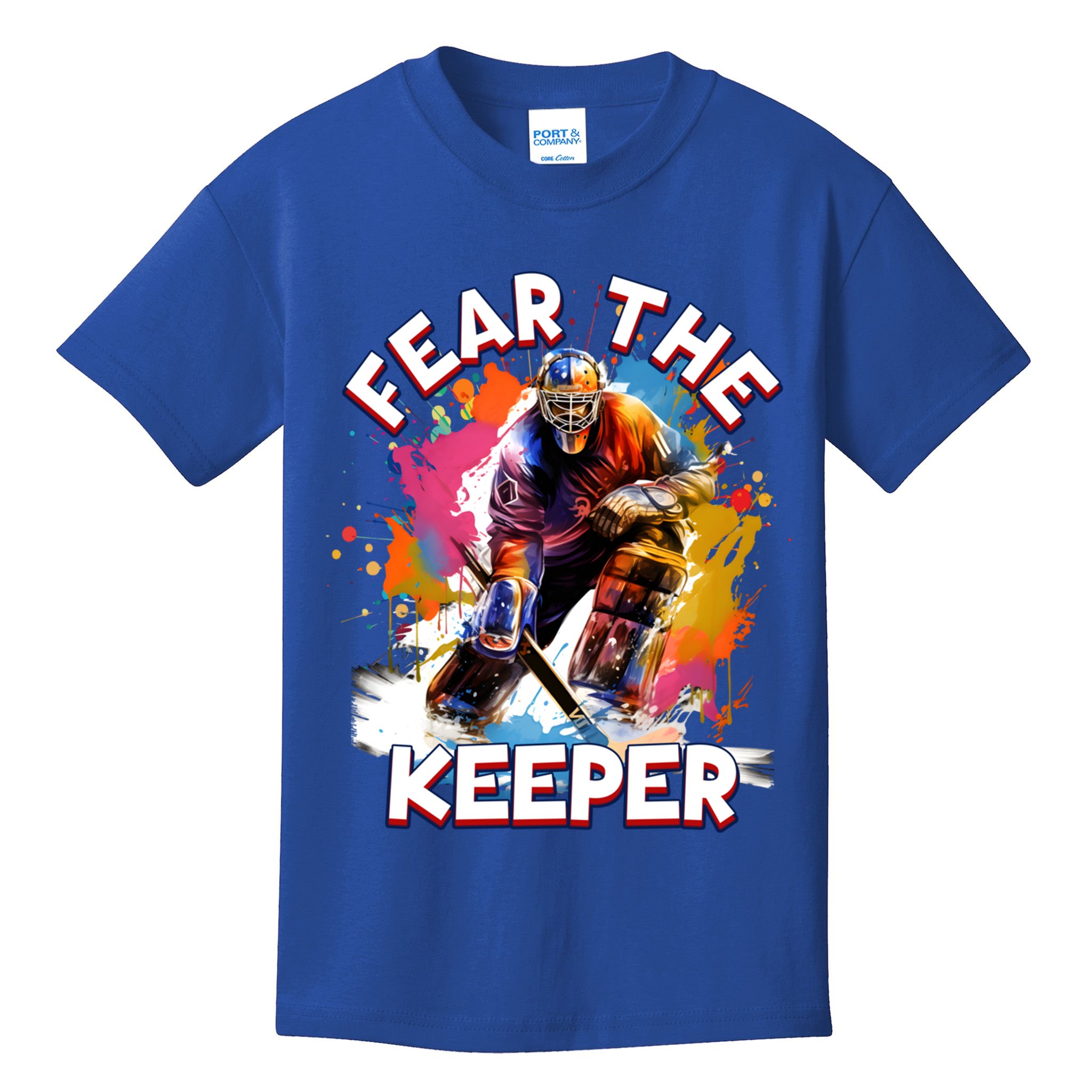 Goalie Ice Hockey Goalkeeper Sport Goaltender Keeper Team Gift Kids T-Shirt