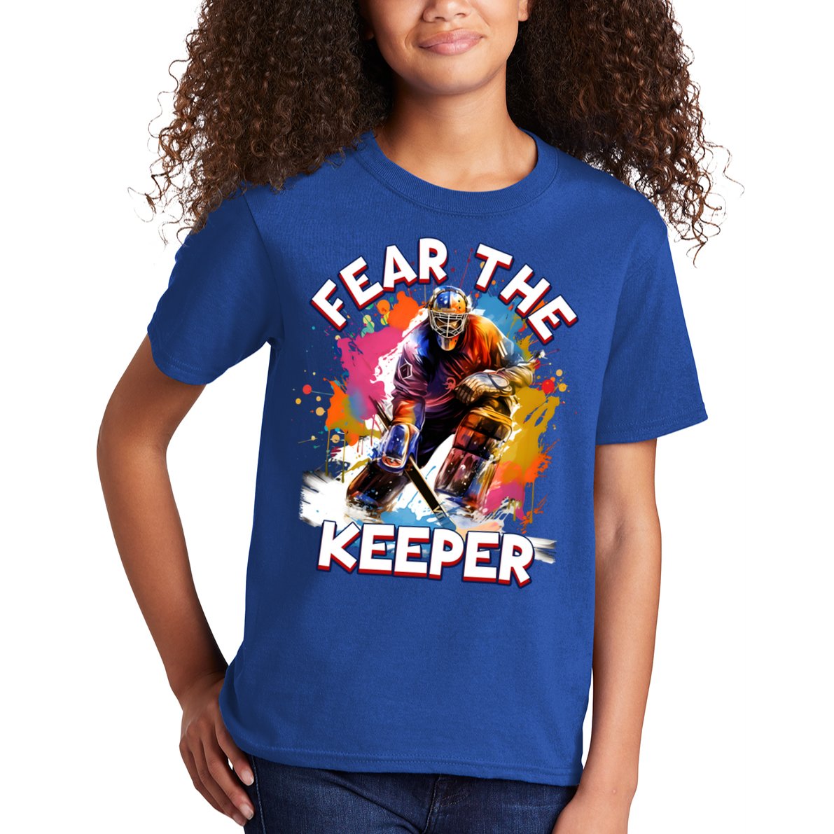 Goalie Ice Hockey Goalkeeper Sport Goaltender Keeper Team Gift Kids T-Shirt