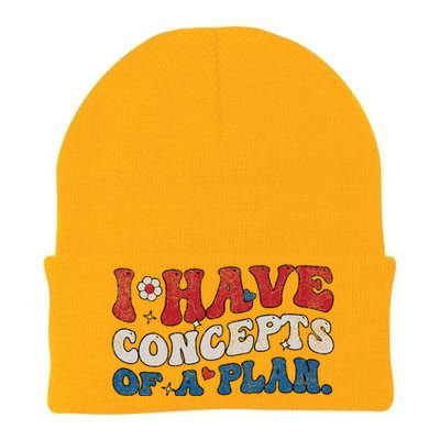 Groovy I Have Concepts Of A Plan Trump 2024 Knit Cap Winter Beanie