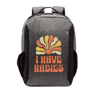 Groovy I Have Rabies Sarcastic Dark  Vector Backpack