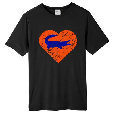 Gators In Heart I Love Gators Tall Fusion ChromaSoft Performance T-Shirt