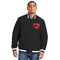 Gators In Heart I Love Gators Insulated Varsity Jacket