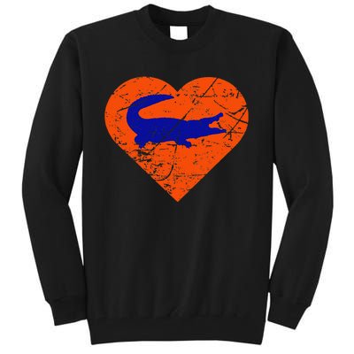 Gators In Heart I Love Gators Tall Sweatshirt