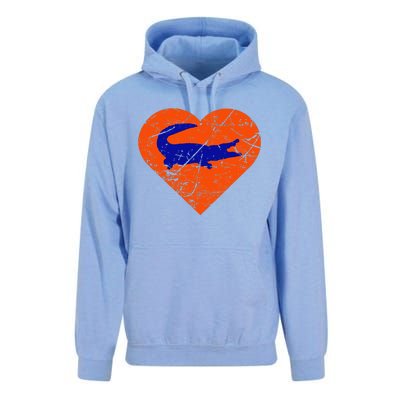 Gators In Heart I Love Gators Unisex Surf Hoodie