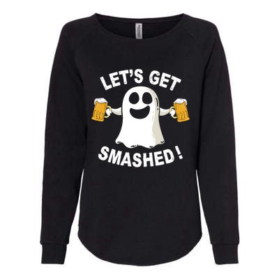 Ghost Ing Halloween Costume LetS Get Smashed Gift Womens California Wash Sweatshirt