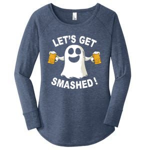 Ghost Ing Halloween Costume LetS Get Smashed Gift Women's Perfect Tri Tunic Long Sleeve Shirt