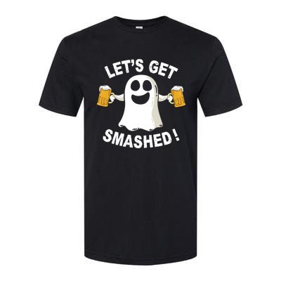 Ghost Ing Halloween Costume LetS Get Smashed Gift Softstyle® CVC T-Shirt