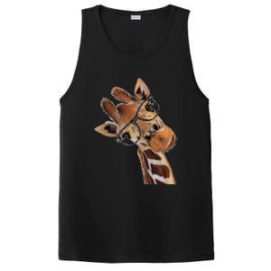 Good Ime Hipster Giraffe Fun PosiCharge Competitor Tank