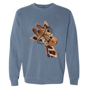 Good Ime Hipster Giraffe Fun Garment-Dyed Sweatshirt