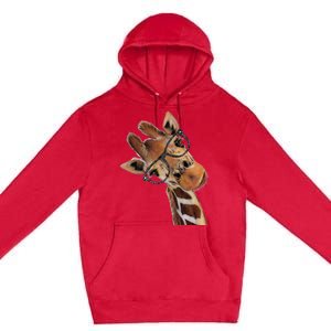 Good Ime Hipster Giraffe Fun Premium Pullover Hoodie