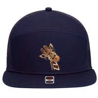 Good Ime Hipster Giraffe Fun 7 Panel Mesh Trucker Snapback Hat