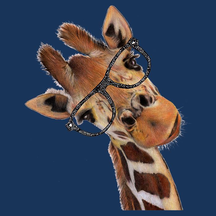 Good Ime Hipster Giraffe Fun 7 Panel Mesh Trucker Snapback Hat