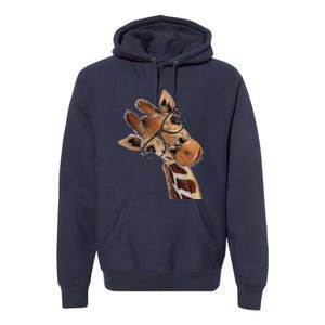 Good Ime Hipster Giraffe Fun Premium Hoodie