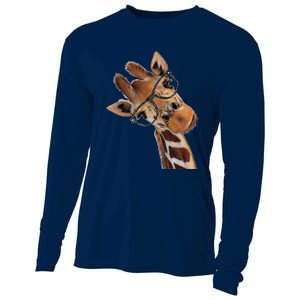 Good Ime Hipster Giraffe Fun Cooling Performance Long Sleeve Crew