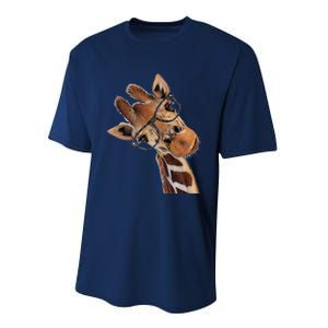 Good Ime Hipster Giraffe Fun Performance Sprint T-Shirt